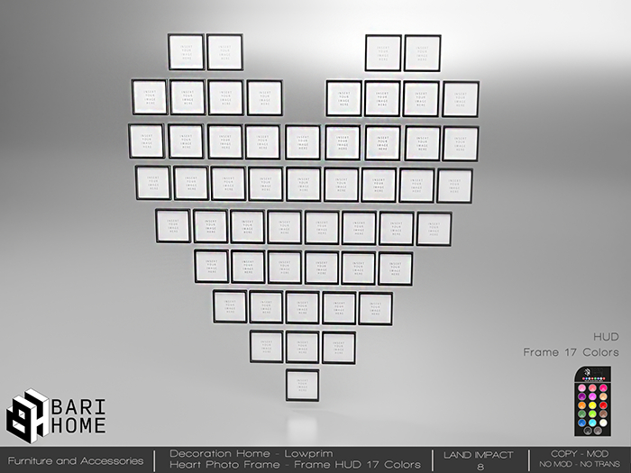 [BARI HOME] Heart Photo Frame