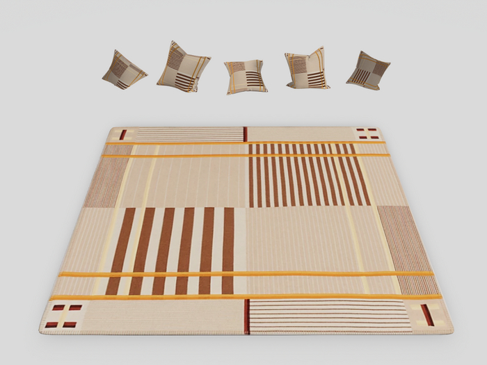 "AMIARI" - Hermes Rugs & Cushions - Cashmere - Deco