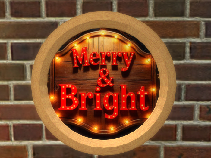 {FCB} Merry & Bright Sign