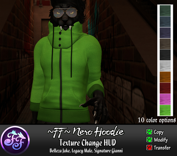 ~FF~ Nero Hoodie