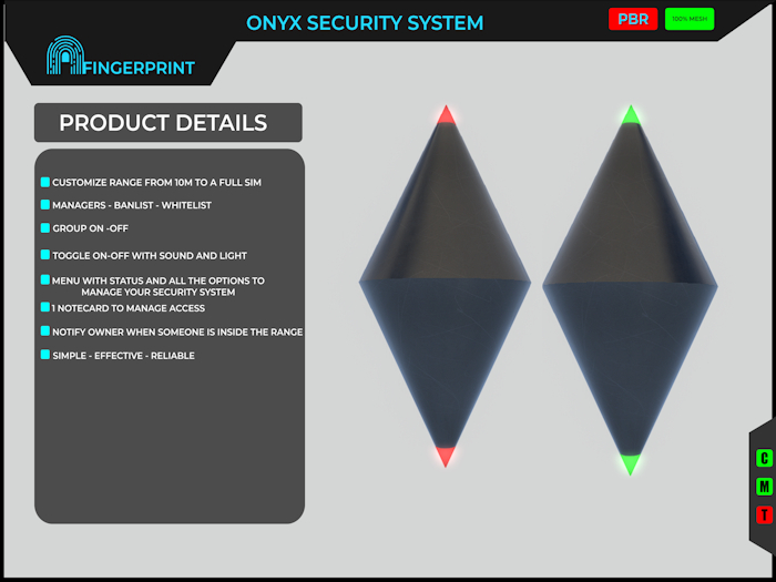::.FINGERPRINT.:: ONYX SECURITY SYSTEM*