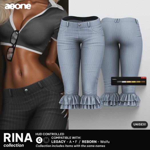 (aeone) "Rina" capris - POWDER