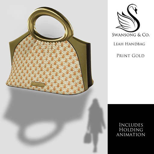 [S&C] Leah Handbag - Print Gold  