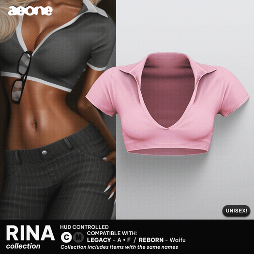 (aeone) "Rina" polo - BLUSH