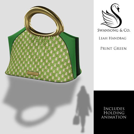 [S&C] Leah Handbag - Print Green  