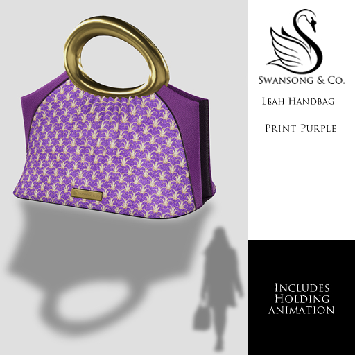 [S&C] Leah Handbag - Print Purple 
