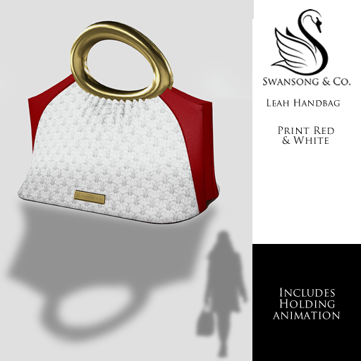 [S&C] Leah Handbag - Print Red & White  
