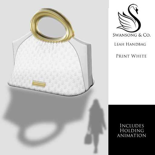 [S&C] Leah Handbag - Print White 