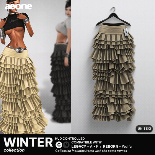 (aeone) "Winter" skirt - Creme