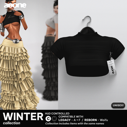 (aeone) "Winter" tee - Black