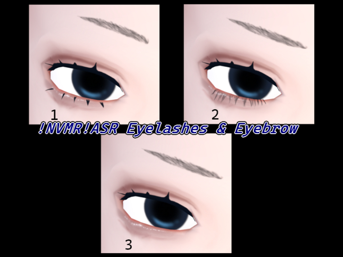 !NVMR!ASR  Eyelashes & Eyebrow