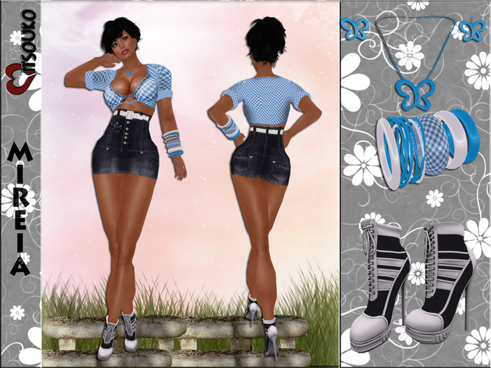 PROMO !! COMPLETE OUTFIT ! Mireia in Blues  * Mitsouko *