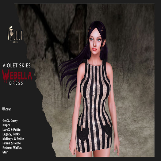 Violet Skies - Webella Dress - SPOOKZILLA HUNT