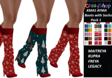 Crazy XMAS Ayma Boots with Sochs Pack 1