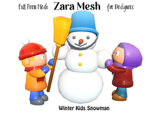ZM PBR Winter Kids w Snowman FULL PERM MESH