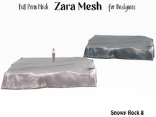 ZM PBR Winter Snowy / Frozen Rocks 8 FULL PERM MESH