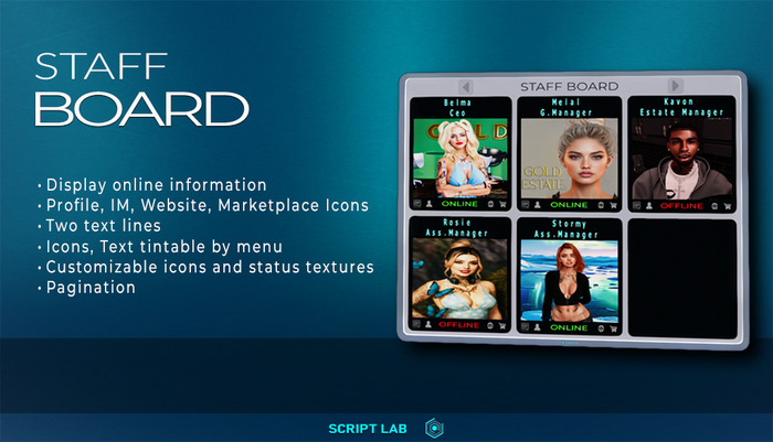 [Script Lab] Staff Status Board - 6 Preview