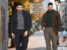 (HASSEL) BECKHAM FULL MEN'S OUTFIT (JACKET+SWEATER+CHINOS) LEGACY MALE & ATHLETIC,KARIO,JAKE,GIANNI,DAVIS,AESTHETIC 495