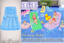 . tiptoes - Pool Lounge Floatie - Blue