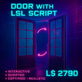 Modern Glass Double Door – Interactive Click-to-Open Scripted Door (Copy/Mod) – Realistic Home Décor by Jubaerk