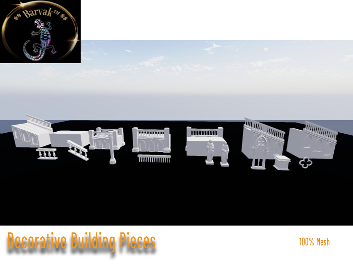 BARVAK - Decorative Building Pieces - Add to unpack
