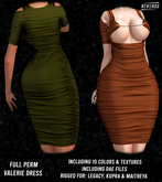 REVERS3 | Full Perm Valerie Dress including DAE Files, Rigs & Textures