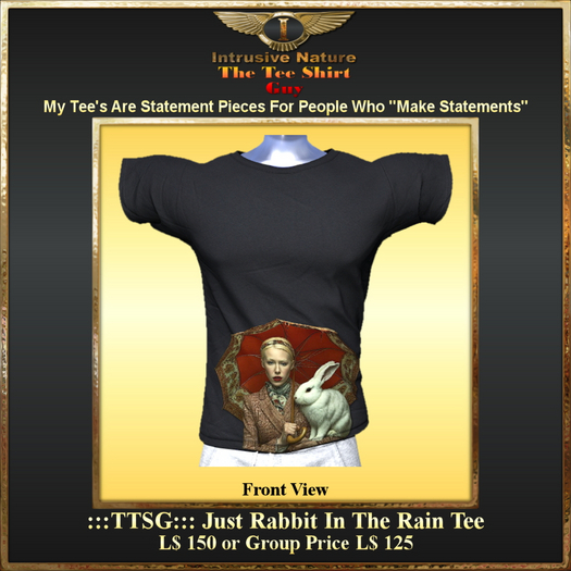 :::TTSG::: Just Rabbit In The Rain Tee 