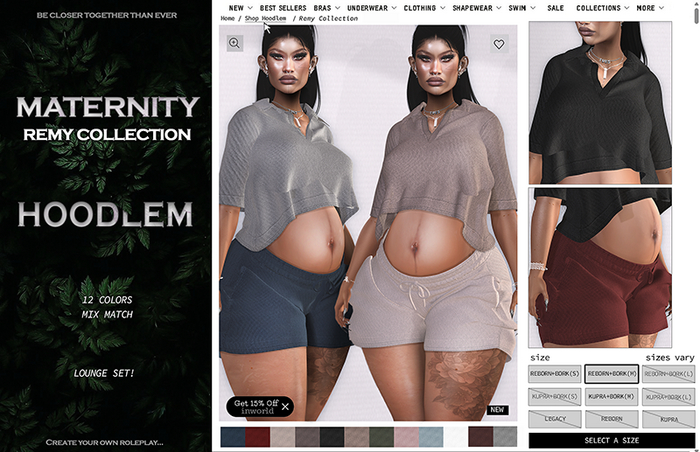 Hoodlem - Maternity Remy Collection (Reborn/KUPRA+BORK)