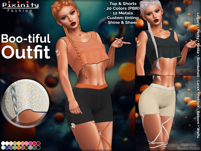 !DEMO! Pixinity - Boo-tiful Top & Shorts