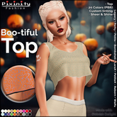 Pixinity - Boo-tiful Top - Crop-Top with 20 PBR ready Design Colors - Sheer & Tintable - Mix & Match