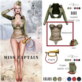 Belle Epoque { Miss Captain } Bodysuit Beige (Box)