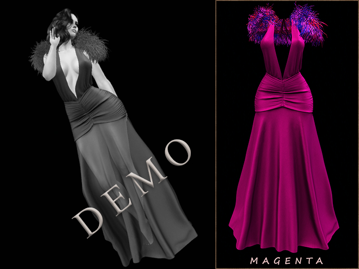 GGVG BEIRA GOWN MAGENTA[DEMO]