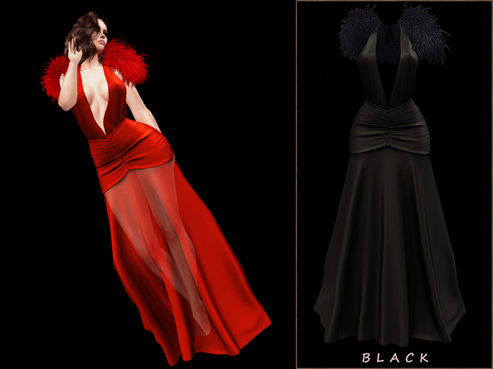 GGVG BEIRA GOWN BLACK