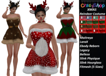 Crazy XMAS Reindeer Costume