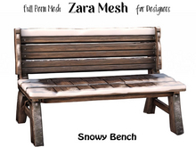 ZM PBR Winter Snowy Bench 1 FULL PERM MESH