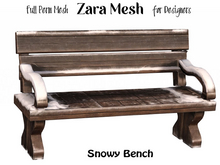 ZM PBR Winter Snowy Bench 3 FULL PERM MESH