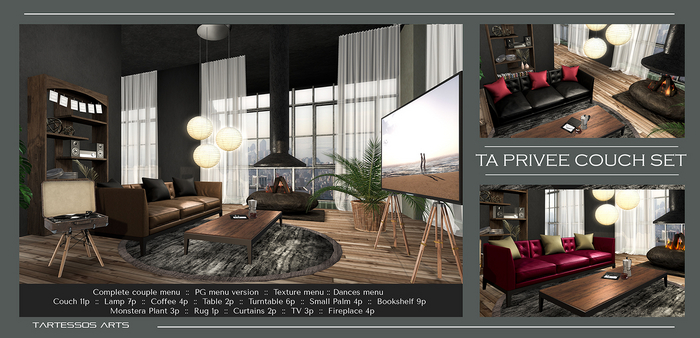 ::TA Privee Couch Set - PG