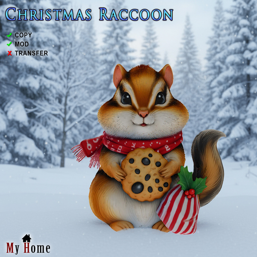 [My Home] Christmas Raccoon