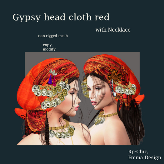 RP-Chic Gypsy Head cloth2 red