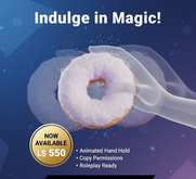 Snow Doughnut with Animated Hand Hold & Eating Script