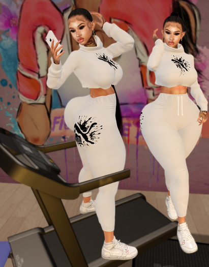 PRETTY&URBAN~LIFESTYLE OUTFIT(WHITE)