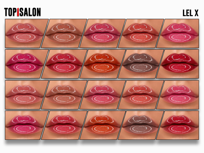TOP1SALON - HD RINGLIGHT LIPSTICK (Lelutka X/Evo) TAN
