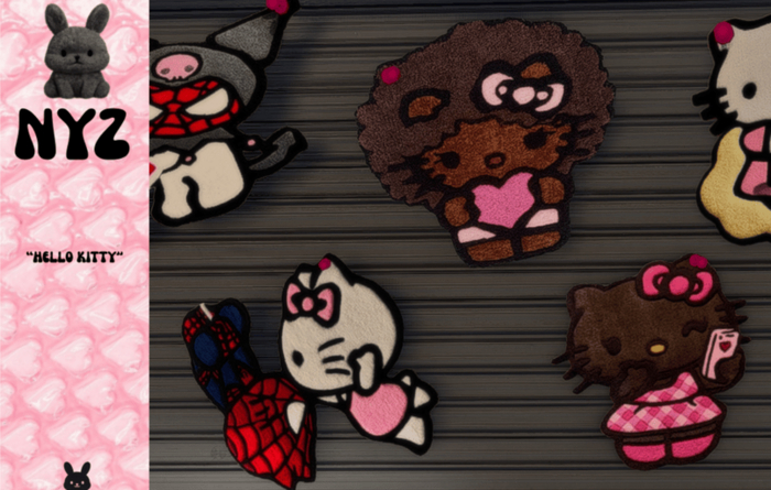 "NYZ" - "HELLO KITTY ME!" Rugs (FATPACK)