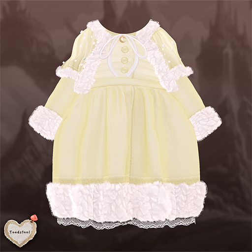 Toadstool . Esme Dress . Yellow