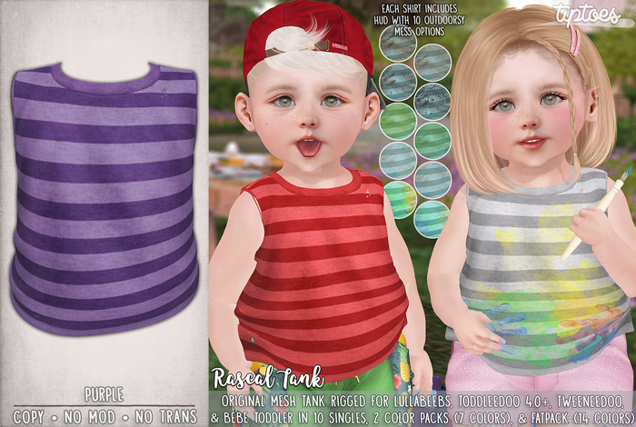 . tiptoes - Rascal Tank - Purple