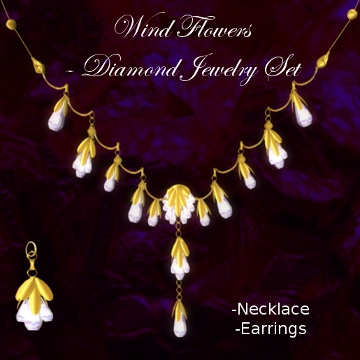 Wind Flowers - Diamond Jewelry Set