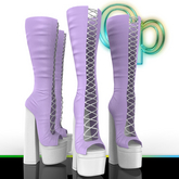 Cord Boots Heels