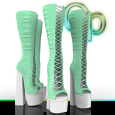 Cord Boots Heels