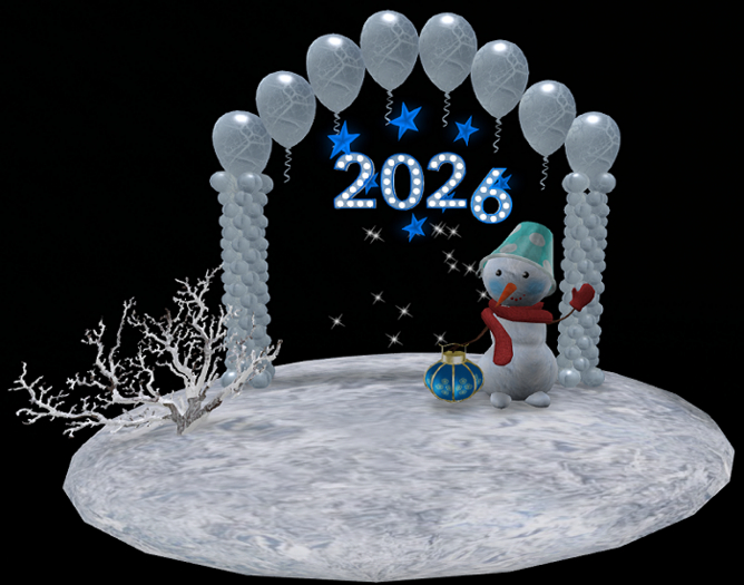Snowman Congratulates 2026