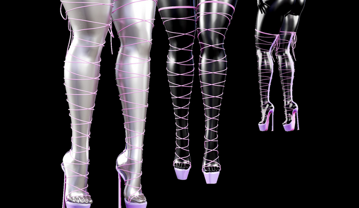 Kasetky Laced Heels Purple